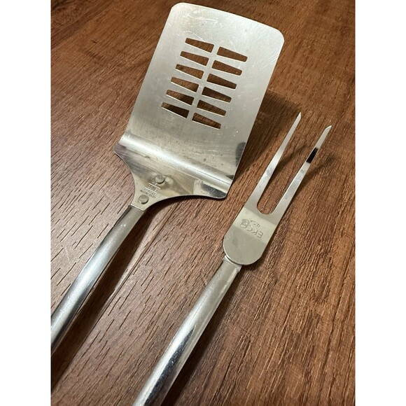 Vintage EKCO Slotted Spatula Turner Chromium Plated Nylon Spice of Life 12" MCM - Picture 3 of 7